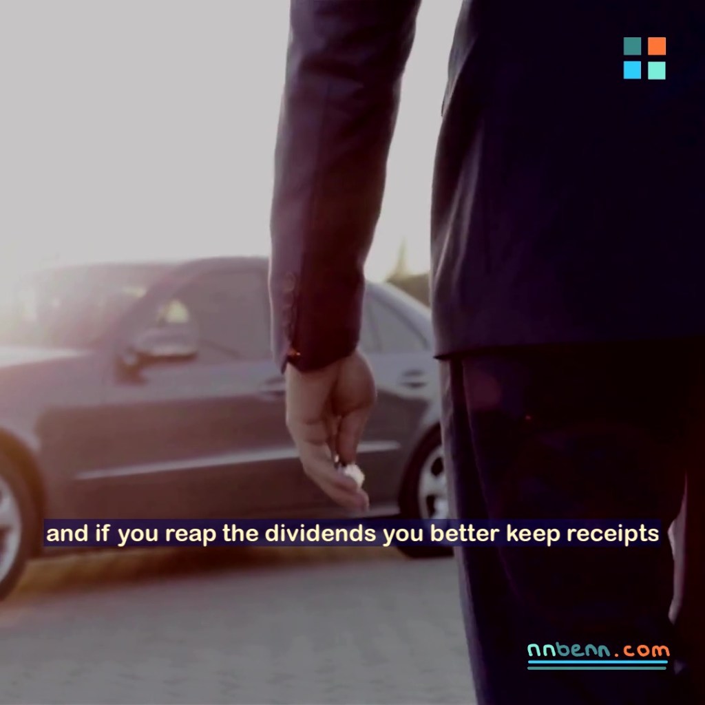 and if you reap the dividends you better keep&nbsp;receipts