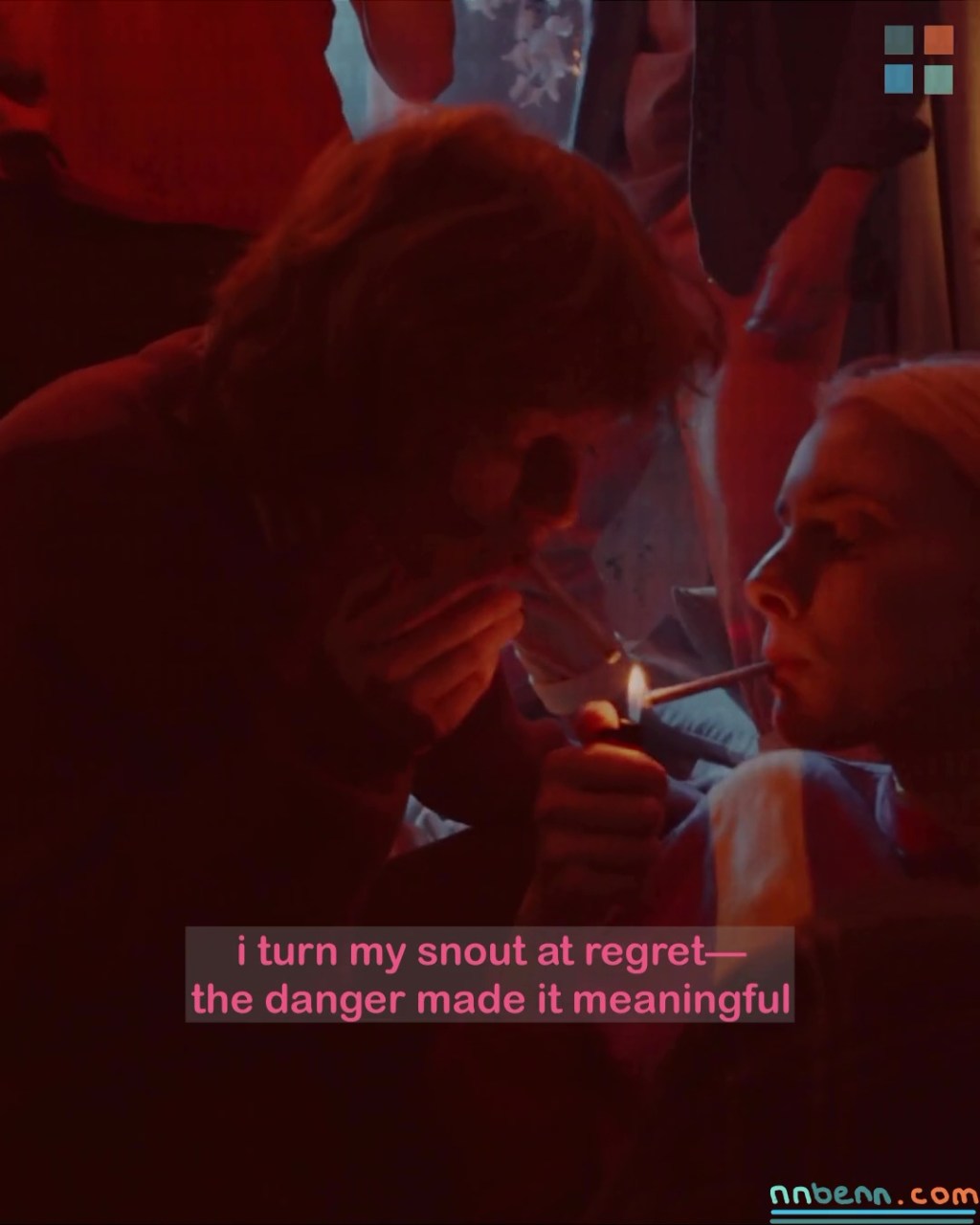 i turn my snout at regret—the danger made it meaningful / while my teenaged self-destruction echoes on (and&nbsp;on)